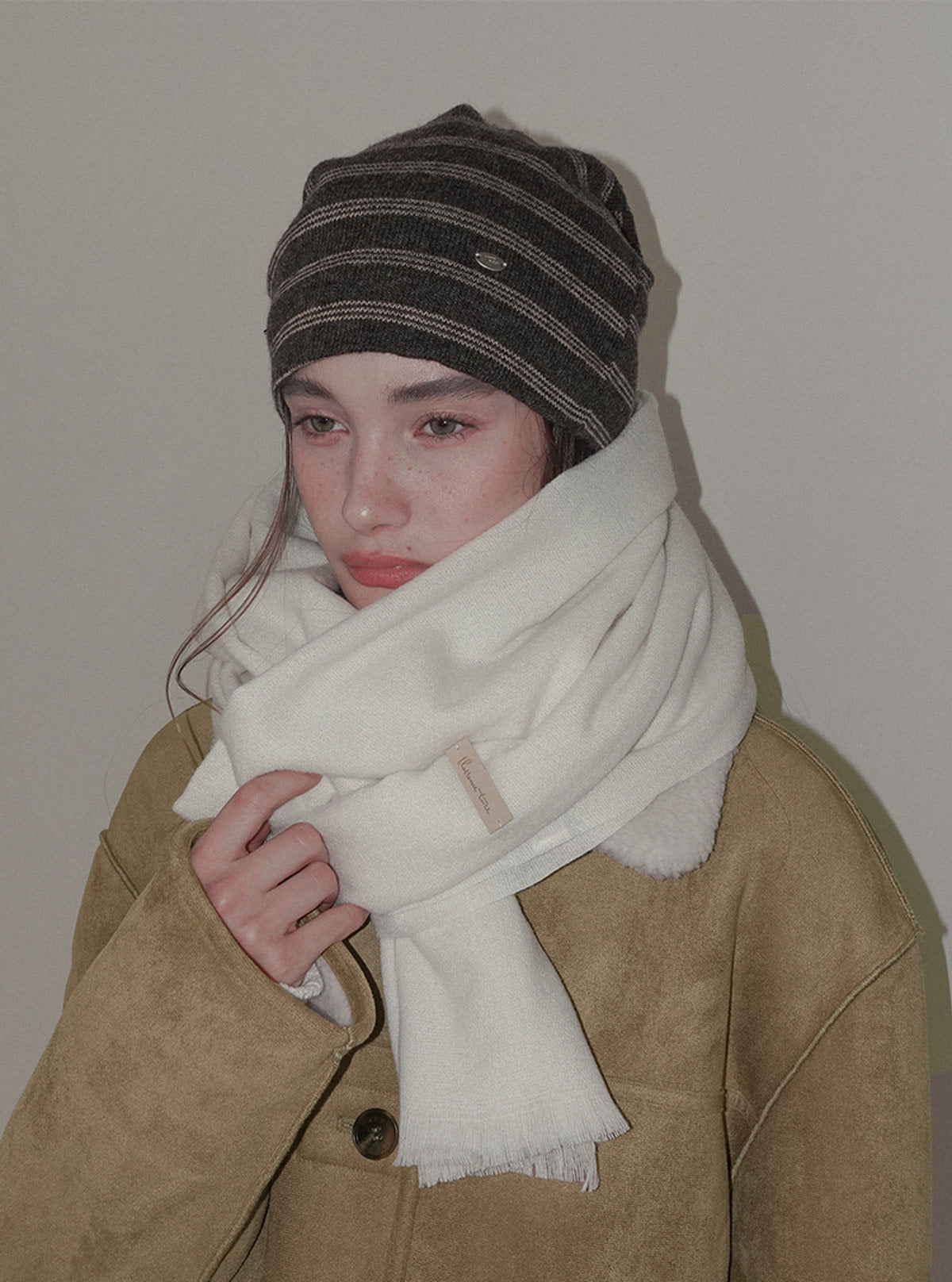 Kain basic color long muffler | View 17