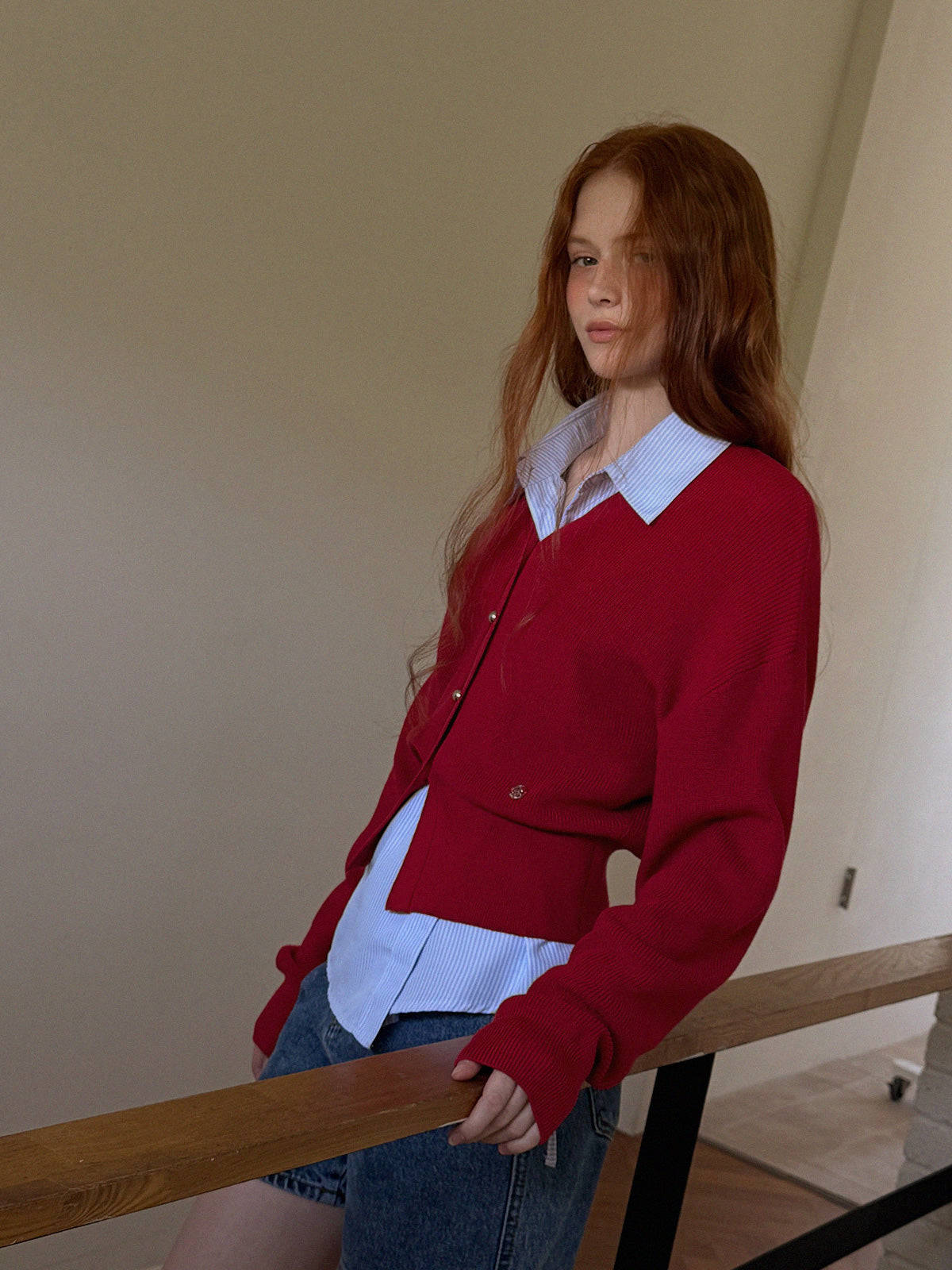 Pichu Puff V-Neck Cardigan
