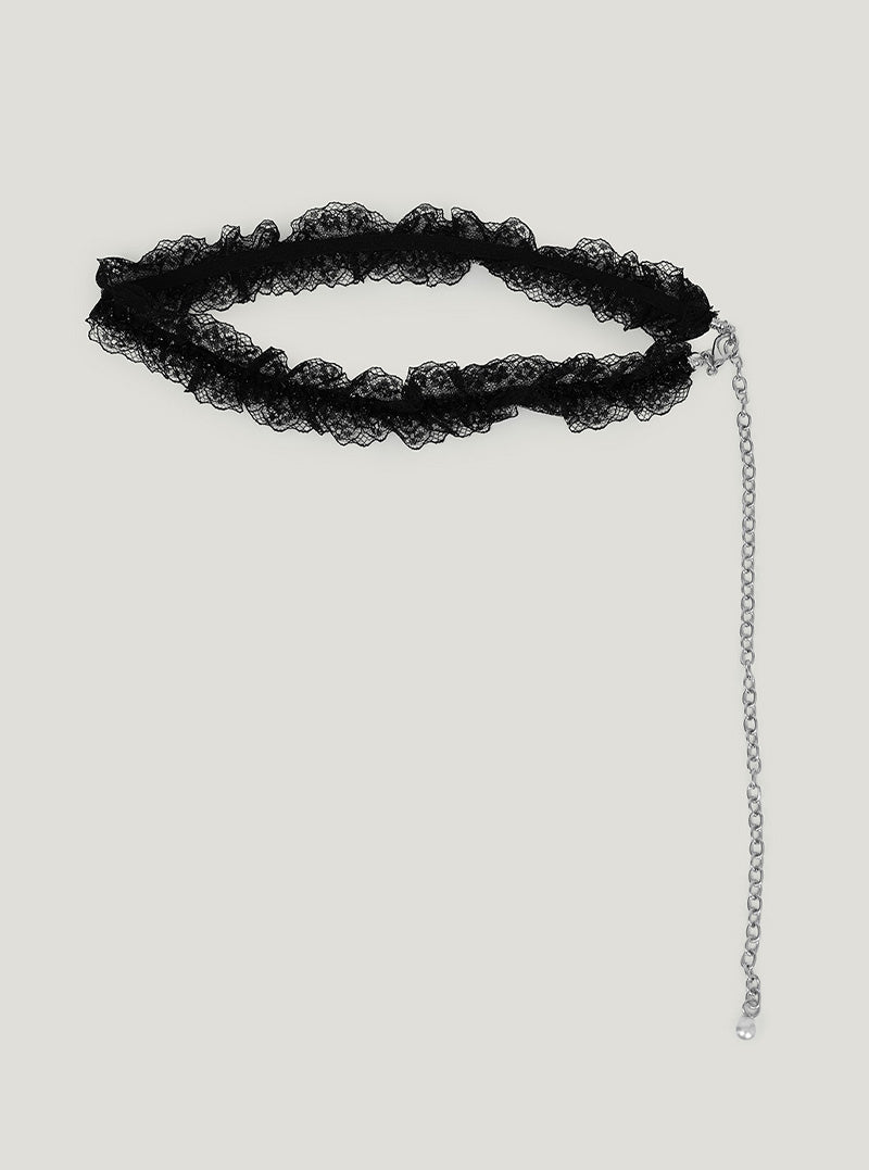 Tiel lace chain belt