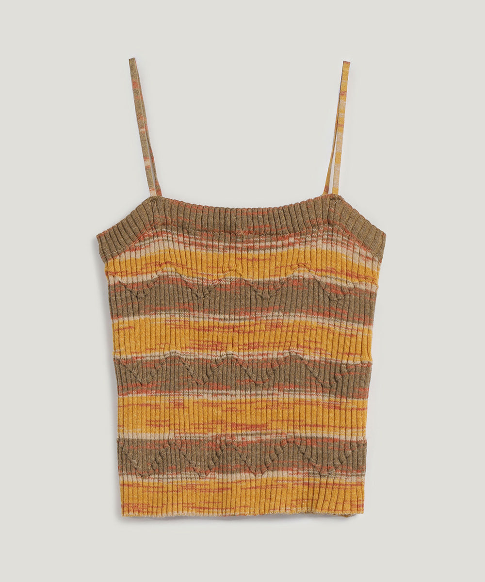 Pep stripe knit sleeveless