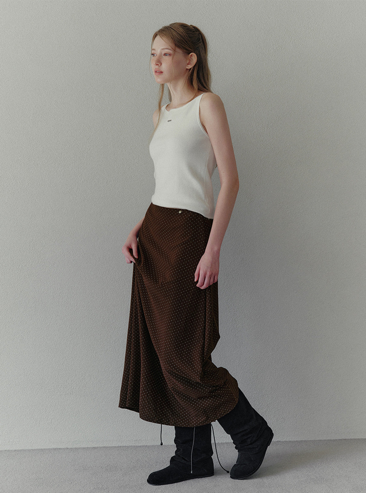 Kia basic halter sleeveless knit | View 4