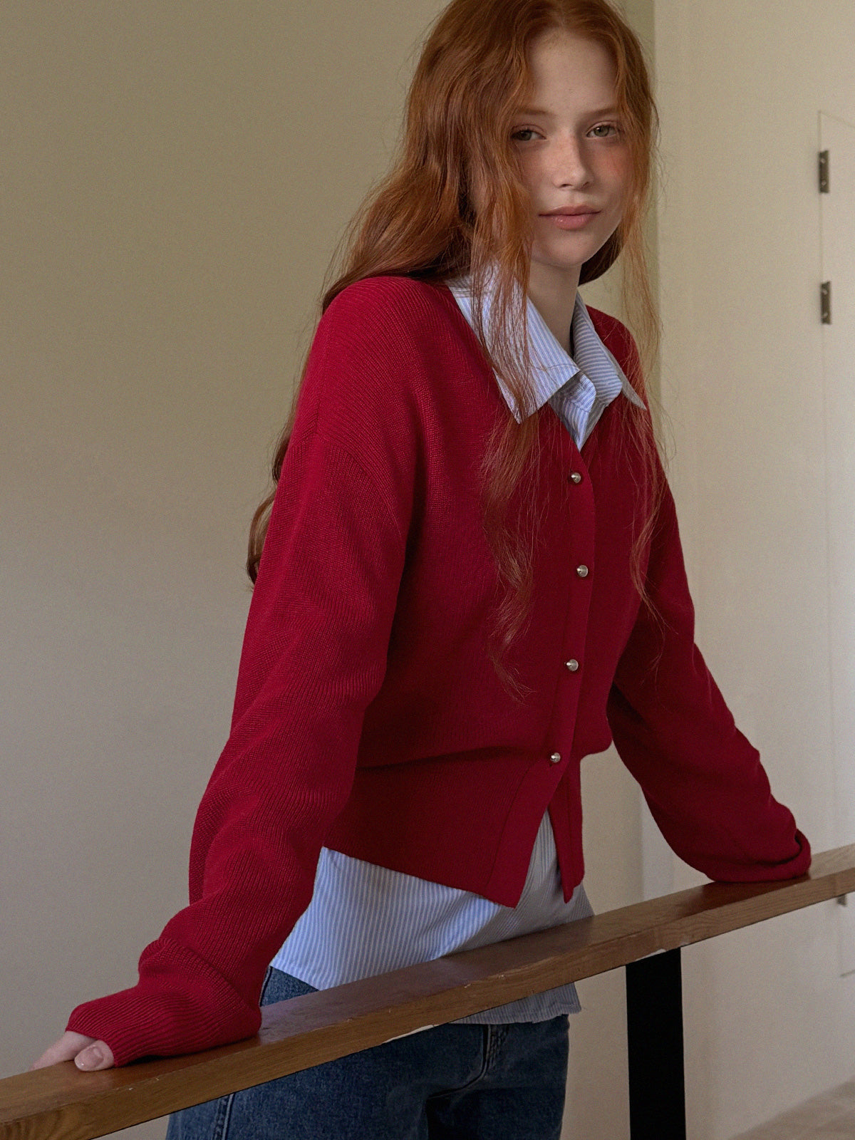 Pichu Puff V-Neck Cardigan