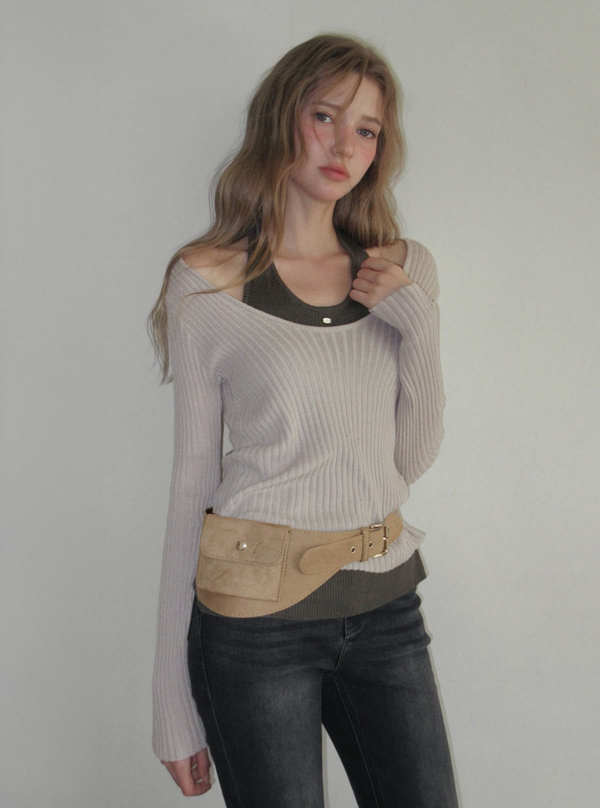 TWEE Chia suede pocket belt | Main product image