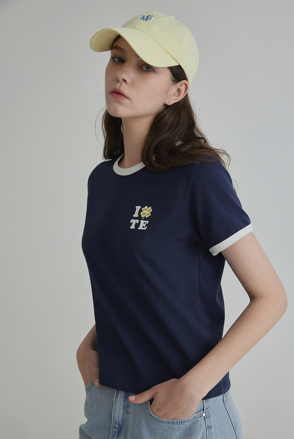 Clover Contrast Ringer T-Shirt