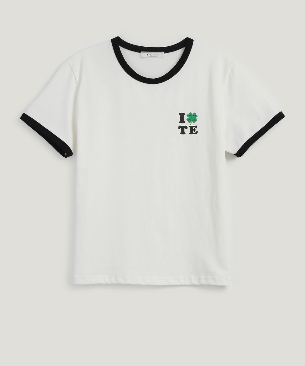 Clover Contrast Ringer T-Shirt