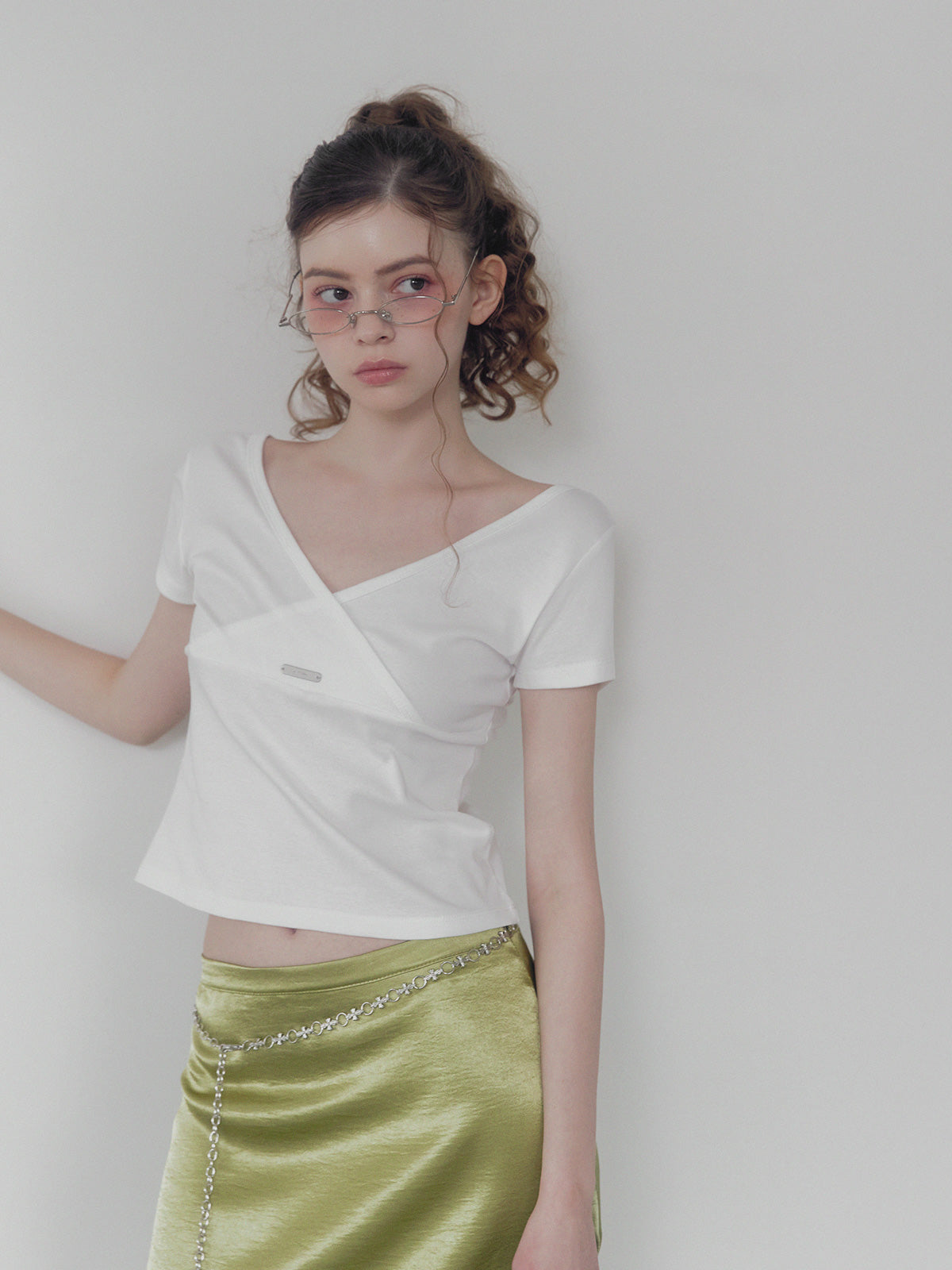 Palet v wrap short sleeve t-shirt