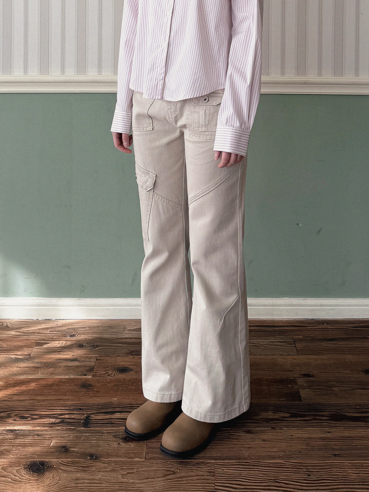 Bandi Pocket Semi-Bootcut Long Pants