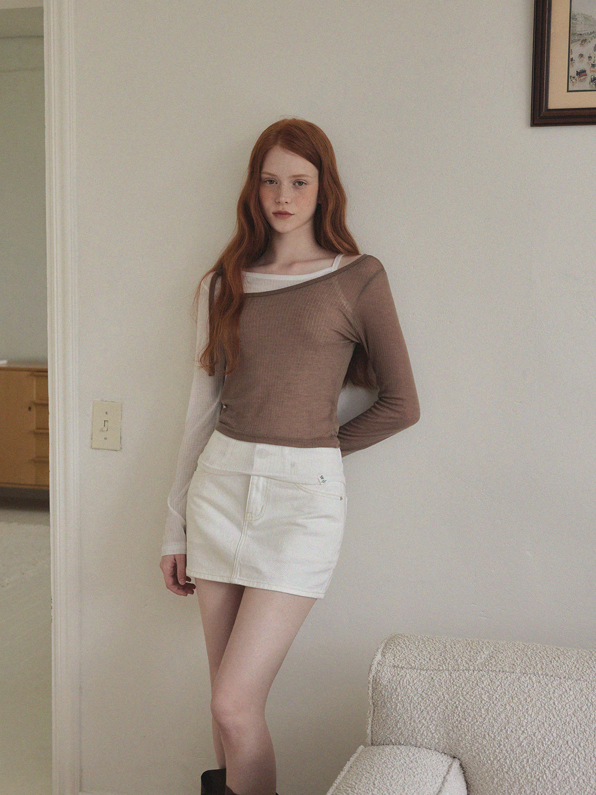 Winve Color Block Layered Long Sleeve T-Shirt