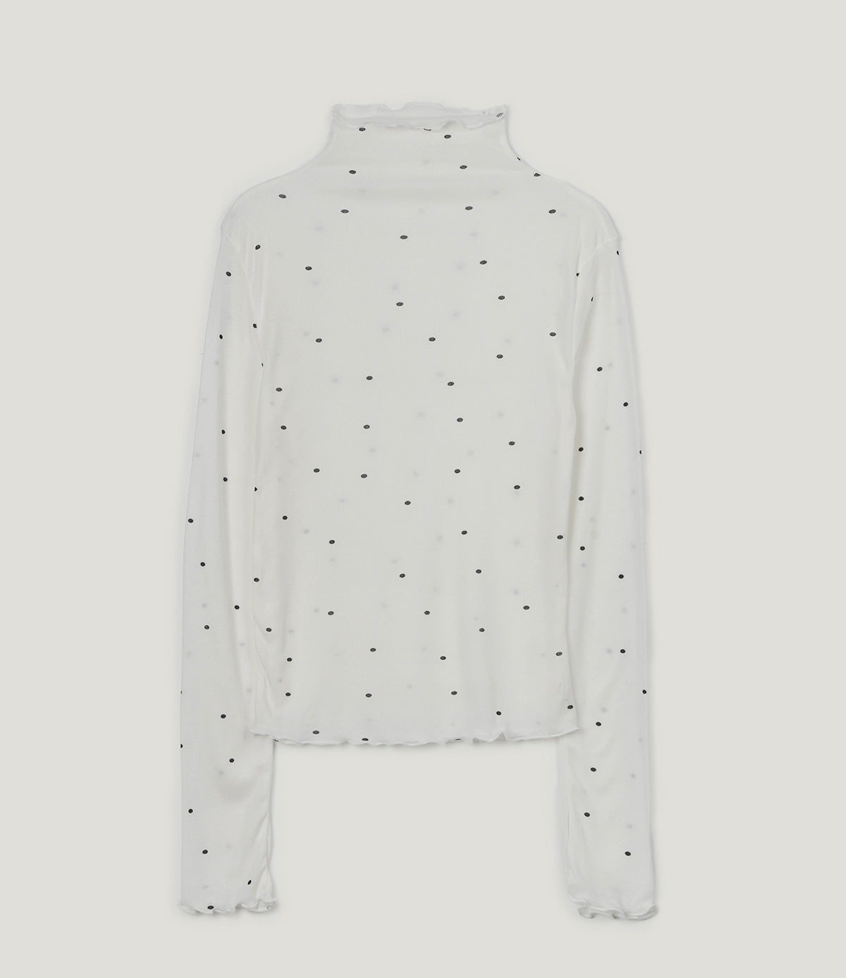 Bendi Dot Turtleneck Long-Sleeve T-Shirt