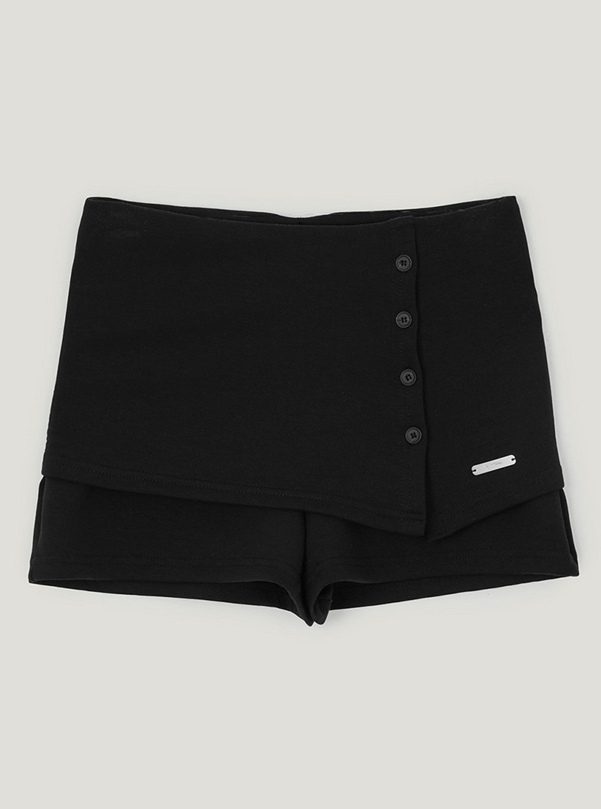 Hevit Button Skirt Shorts