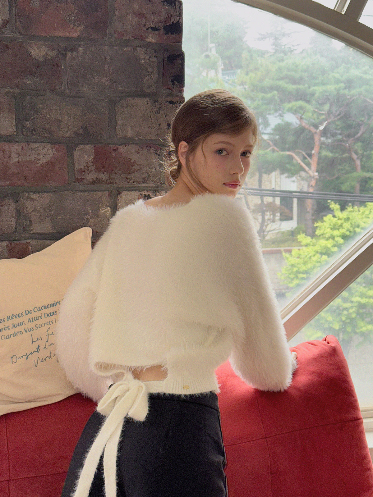 Hollen Back-Strap Knit Sweater
