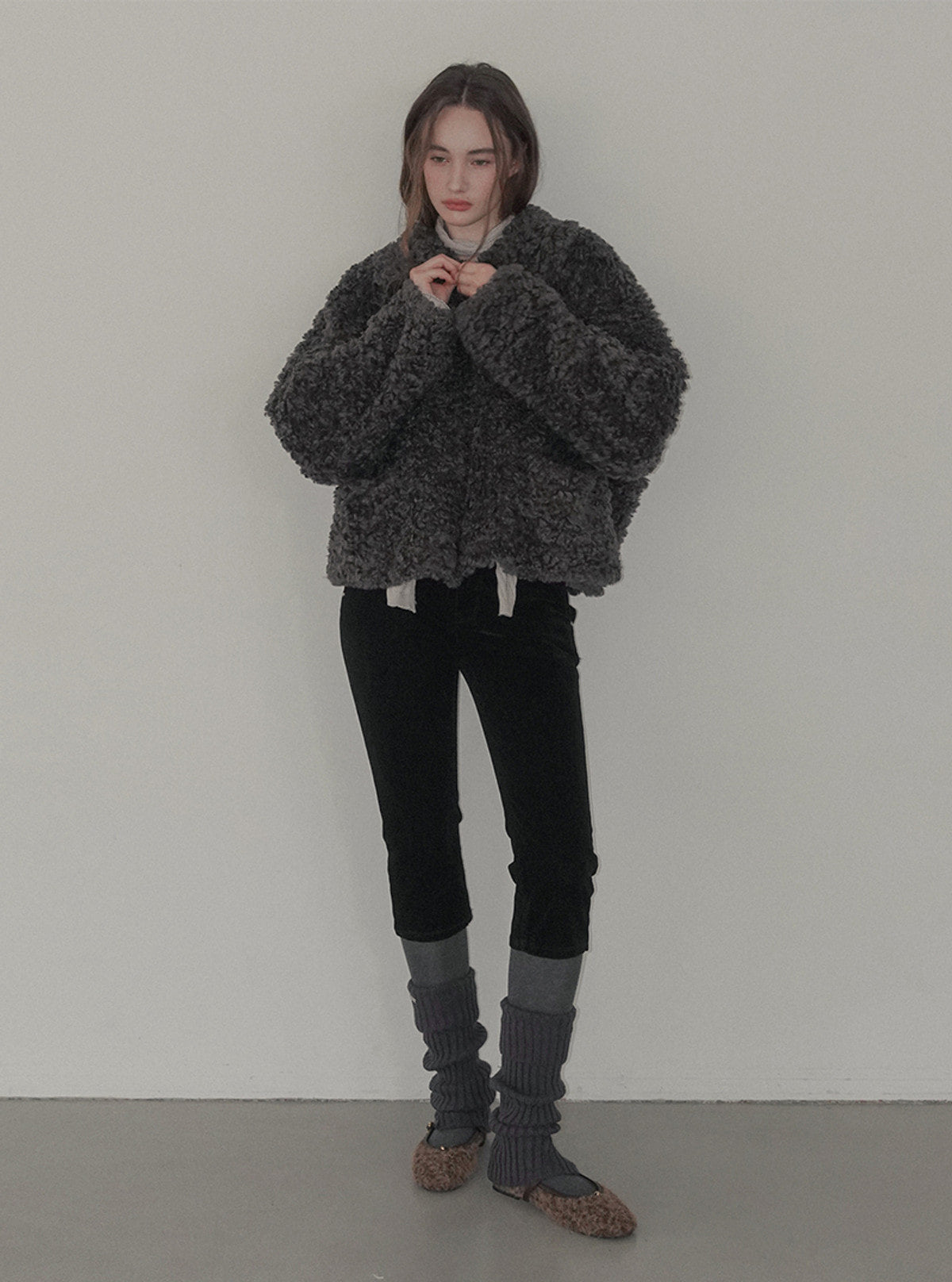 Boel shearling collar fur jacket | View 7