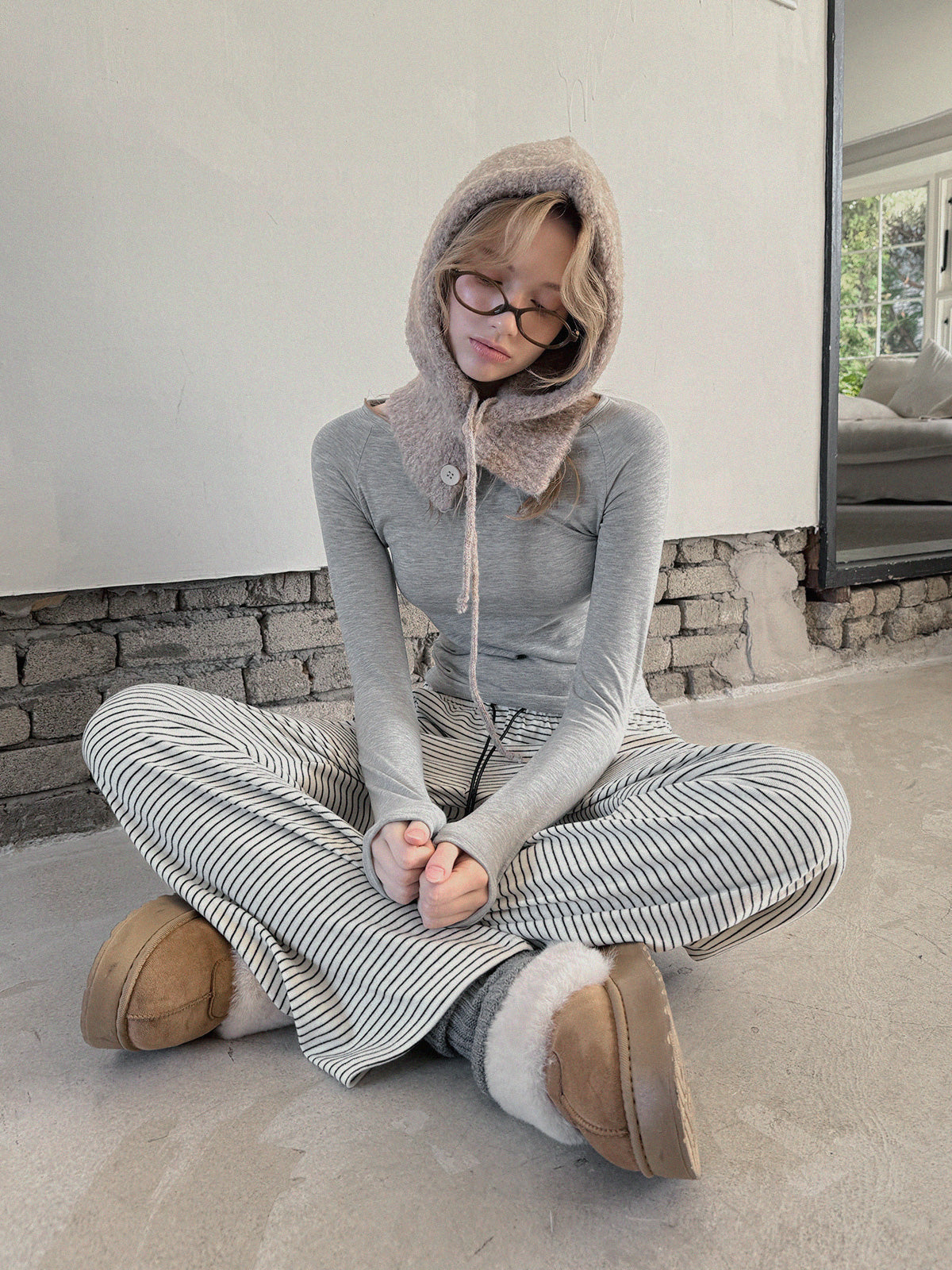 Ruffit Fleece Raglan Long Sleeve Tee