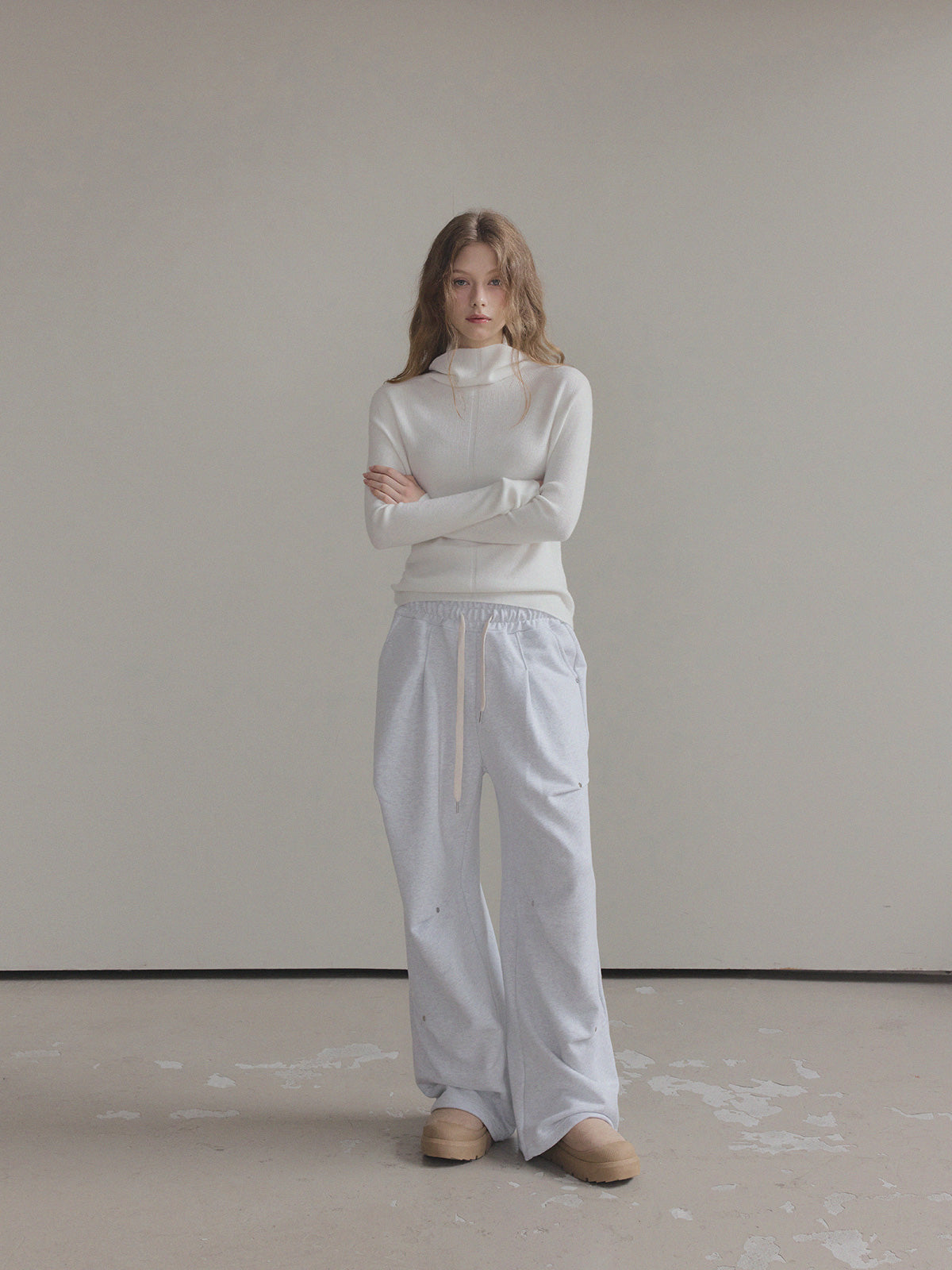 Sames Wholegarment Turtleneck Long Sleeve Knit