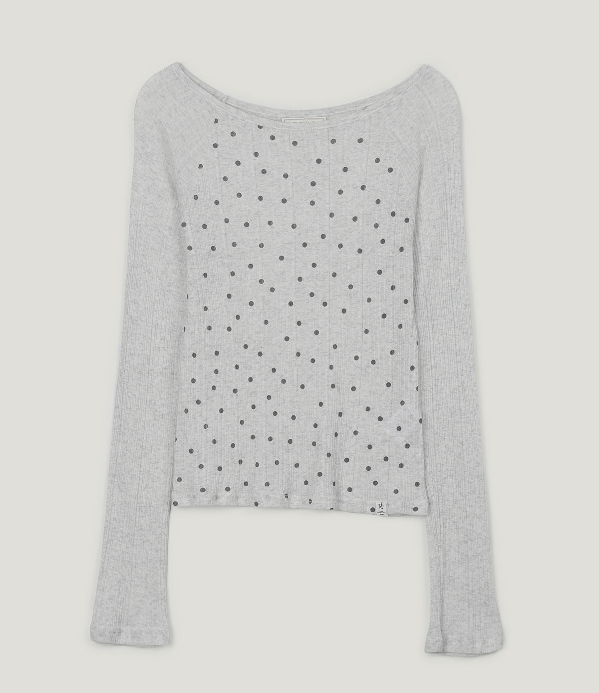 Devle Dot Raglan Long-Sleeve Tee