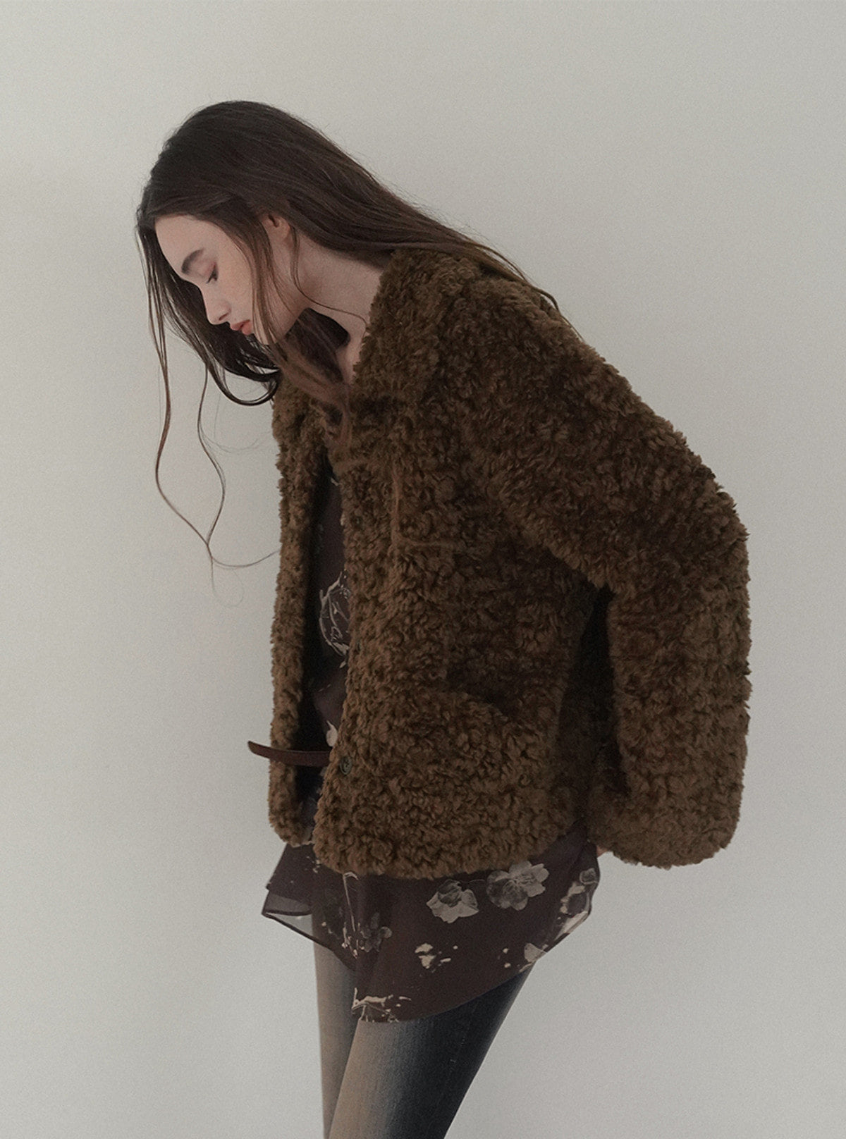 Boel shearling collar fur jacket | View 5