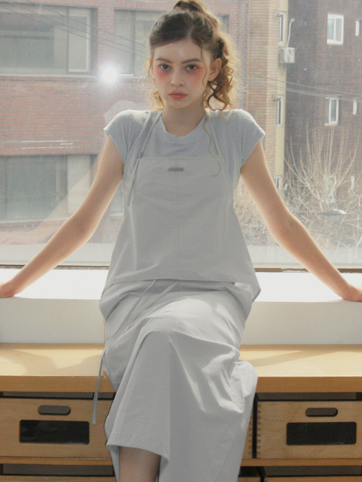 Chetin Halter Sleeveless & Skirt Set