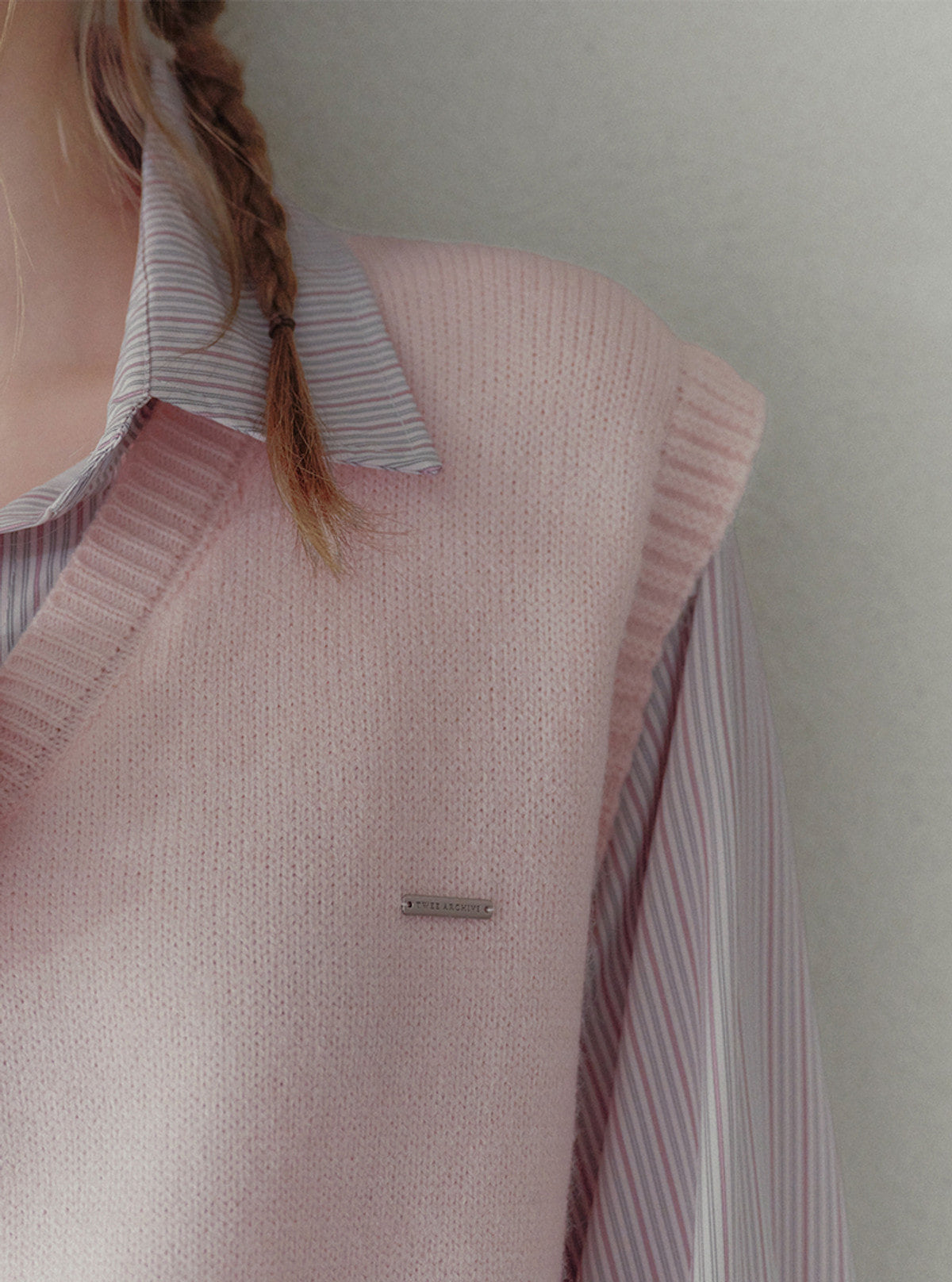 Poldin shirt layered long sleeve knit | View 4