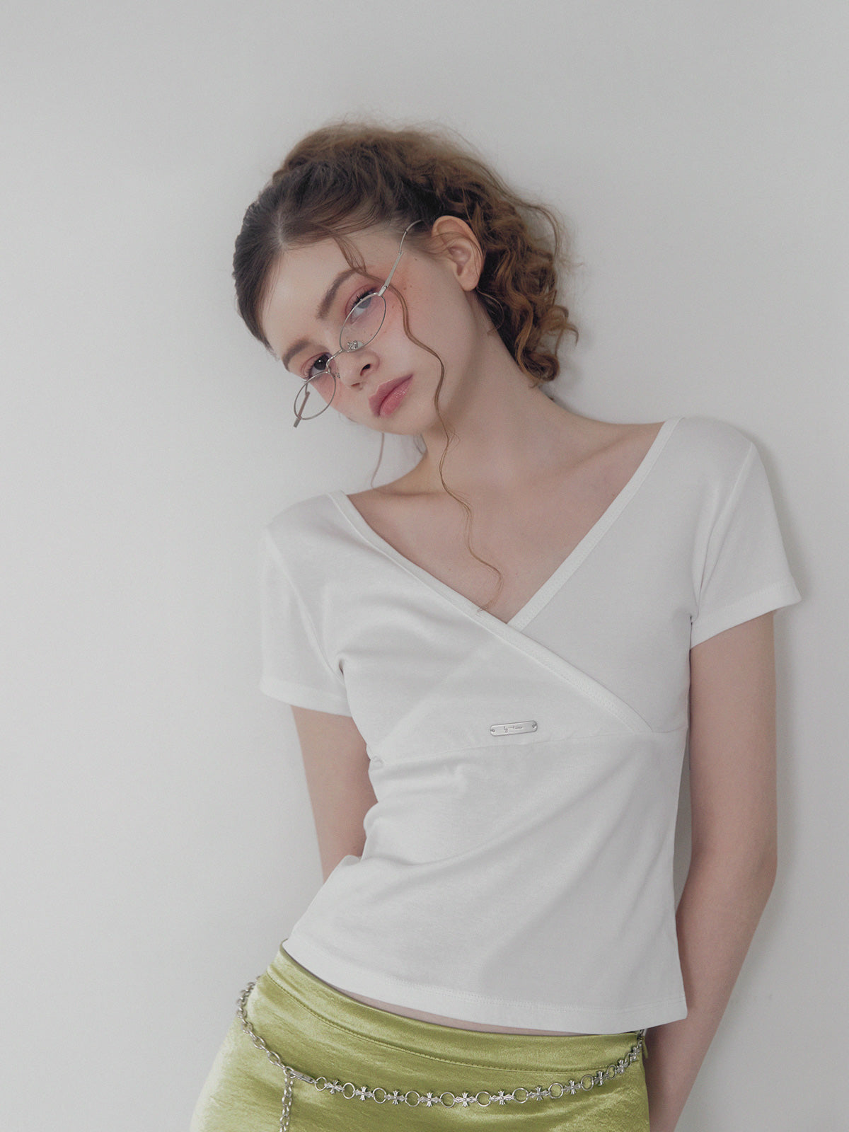 Palet v wrap short sleeve t-shirt