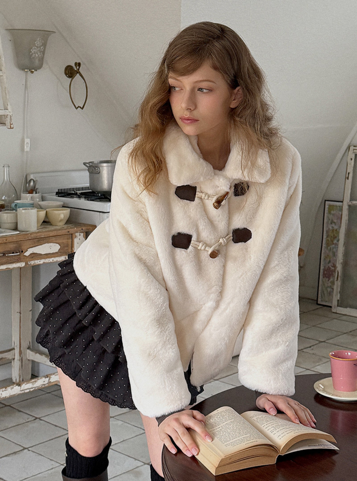 Linton Toggle Fur Jacket