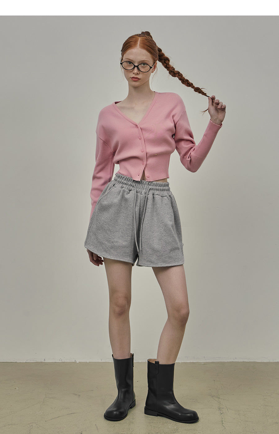 【TWEE】Anu Lovely Cardigan Basique à Col V