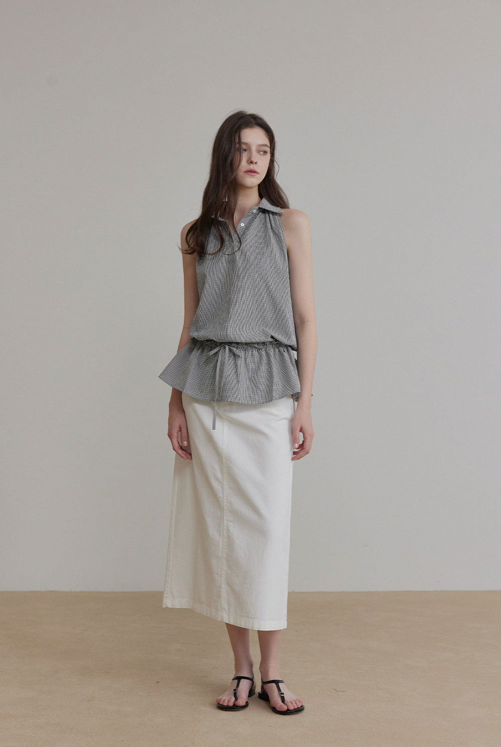 Emkin Collar Flare Blouse