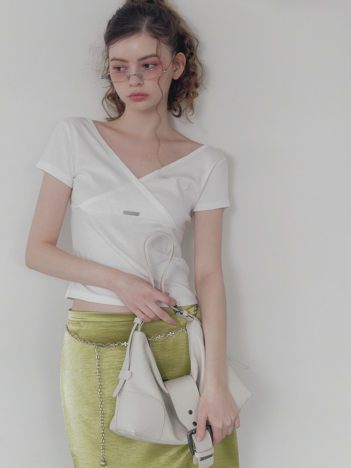 Palet v wrap short sleeve t-shirt