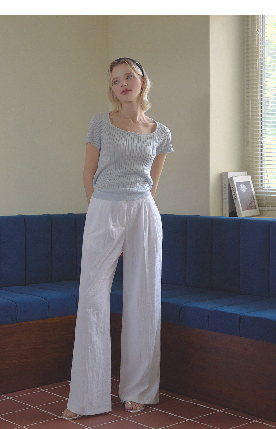 Tolia Back Ribbon Square Knit