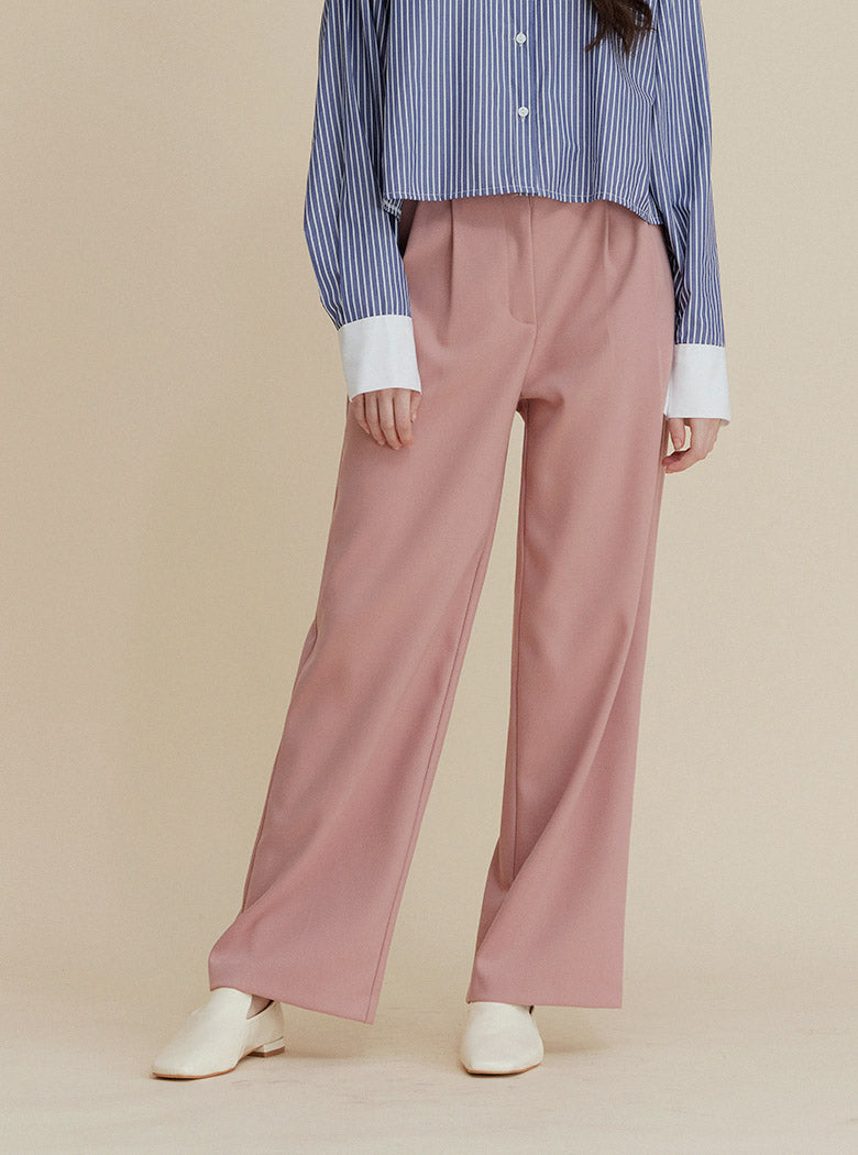 Ruch Two-Tuck Straight Slacks