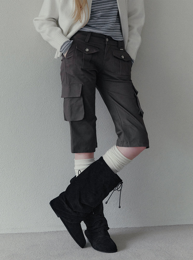 Rollen pocket vintage capri pants | View 4
