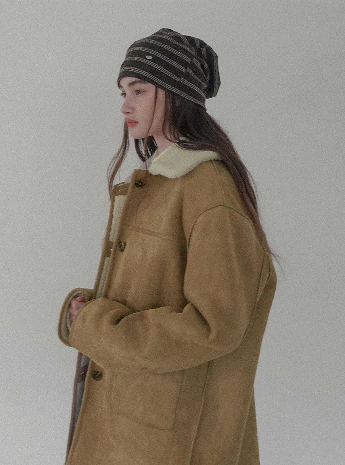Melto pocket half shearling coat | View 5