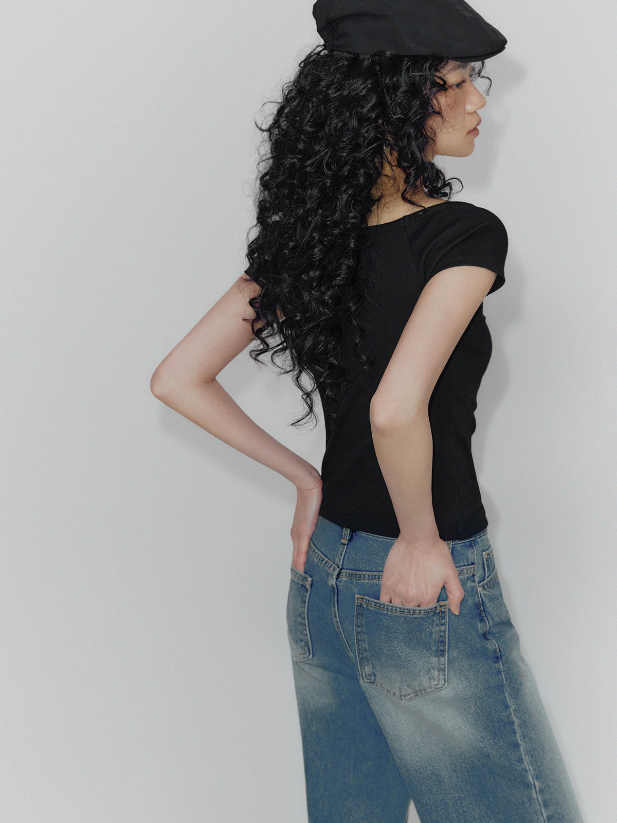 Indie Straight Long Denim Pants