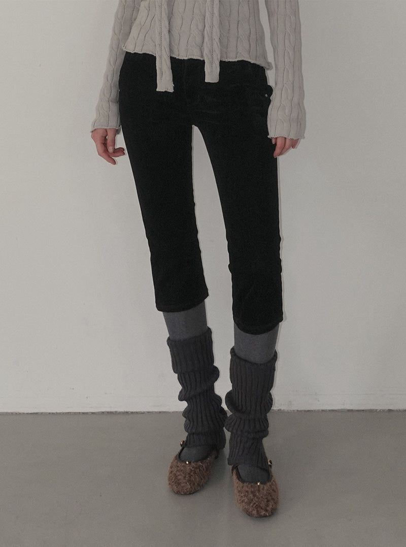 Wadin folding knit leg warmers | View 5