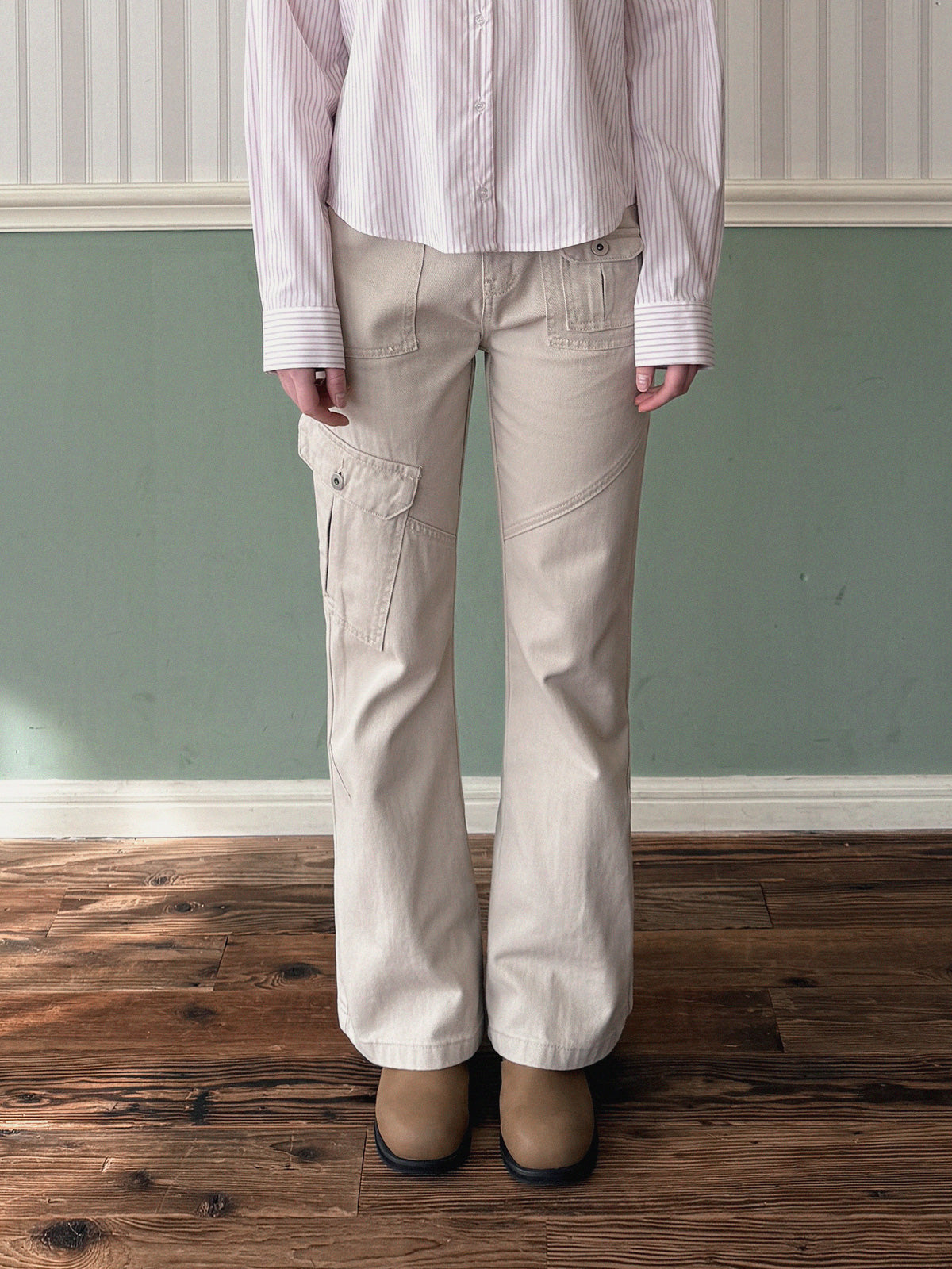 Bandi Pocket Semi-Bootcut Long Pants