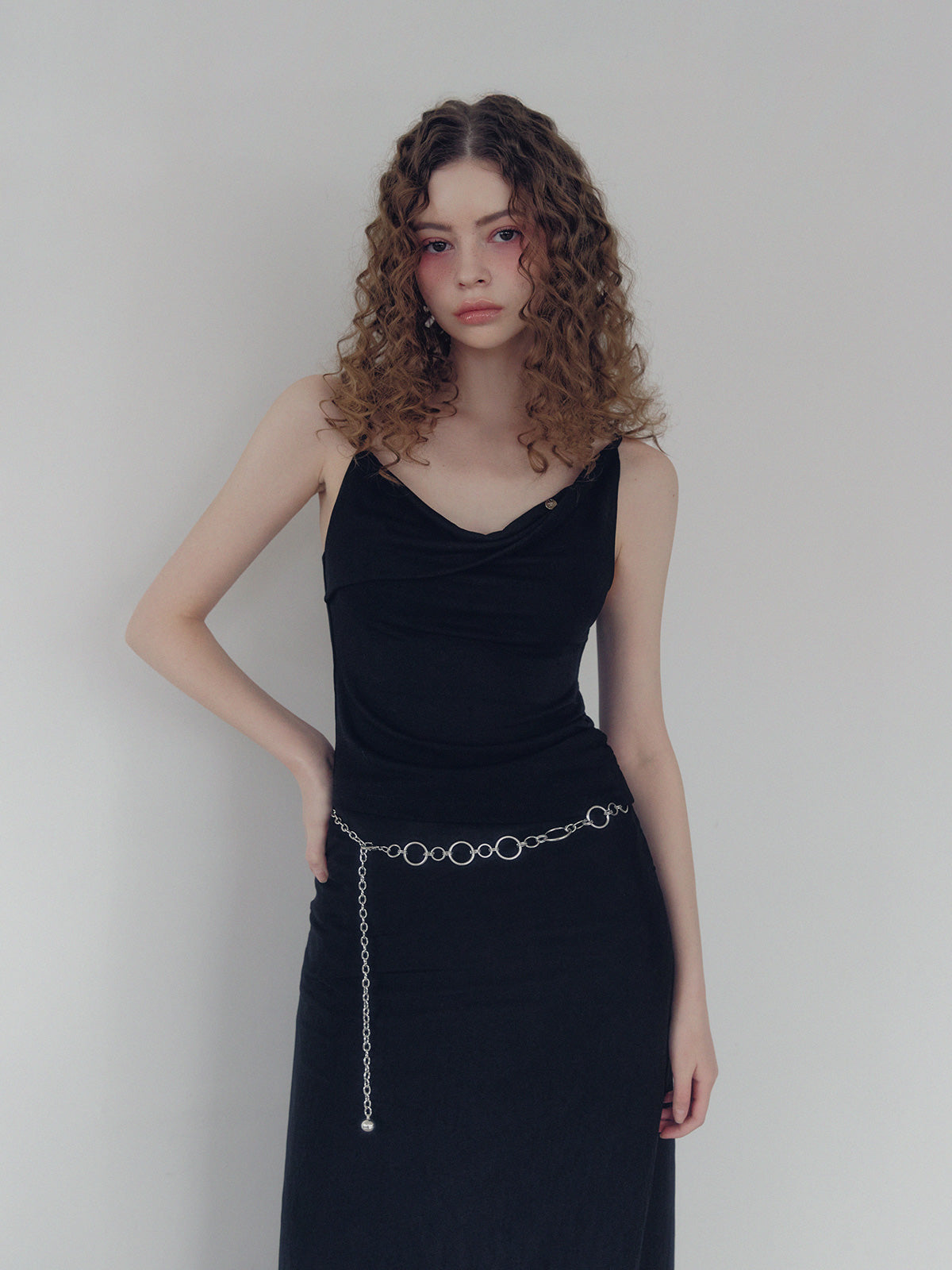 Dein shirring drape sleeveless