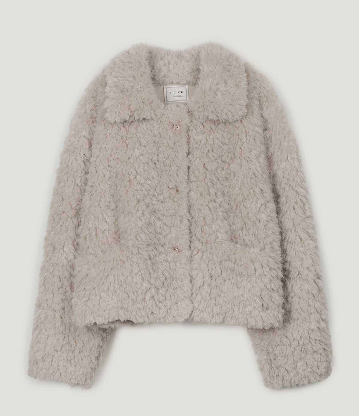 Buard Shearling Collar Fur Jacket