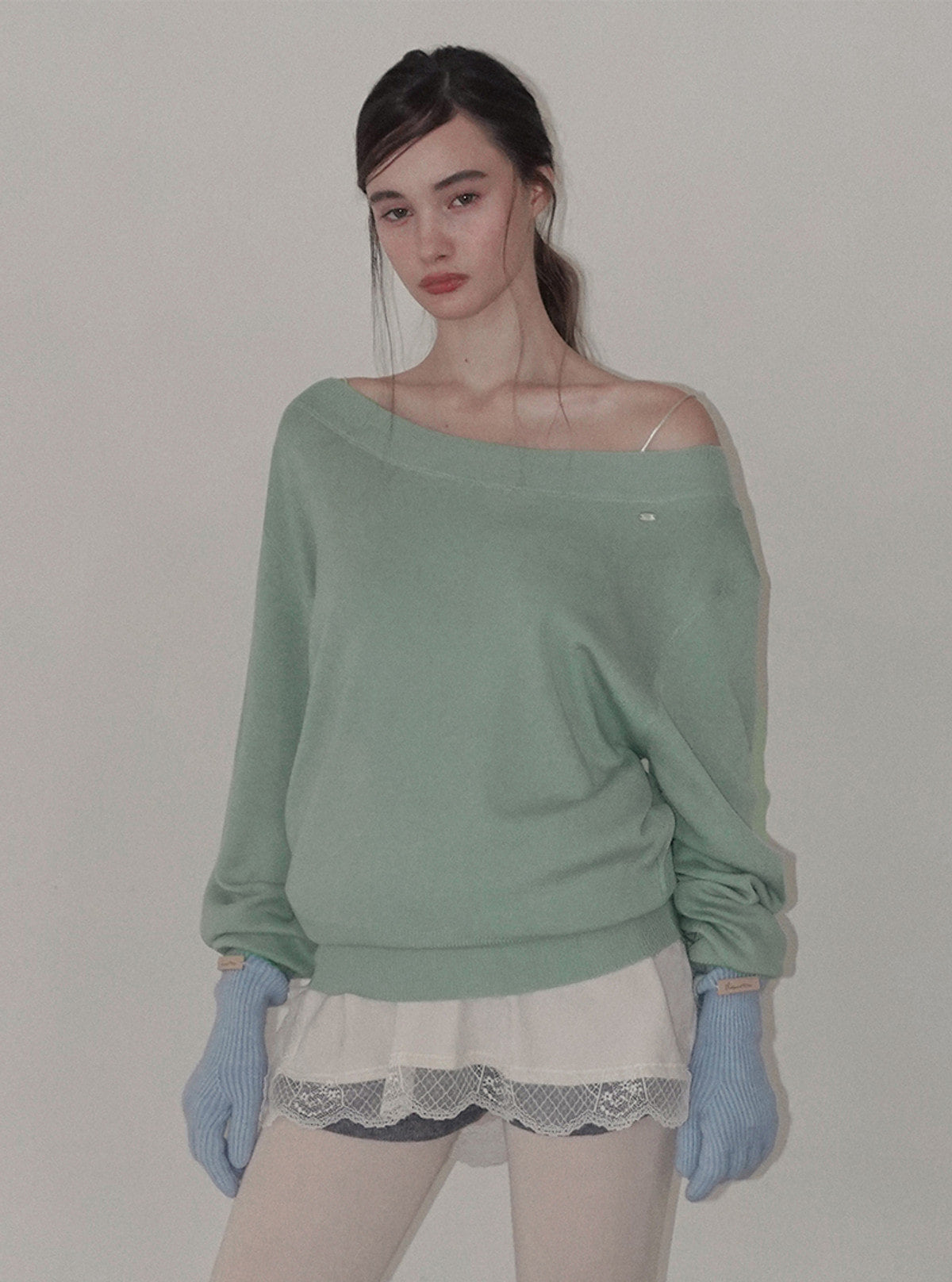 Noad off-shoulder long sleeve knit | View 10
