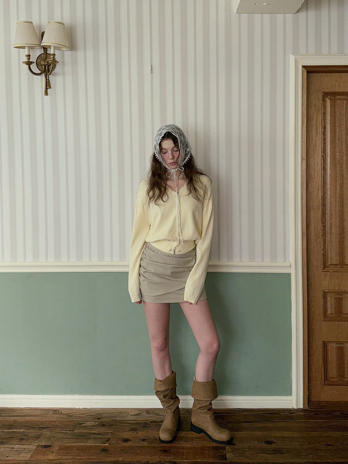 Winning Shirring Mini Skirt