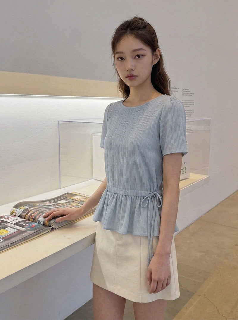 Sena belt pleated mini skirt | View 4
