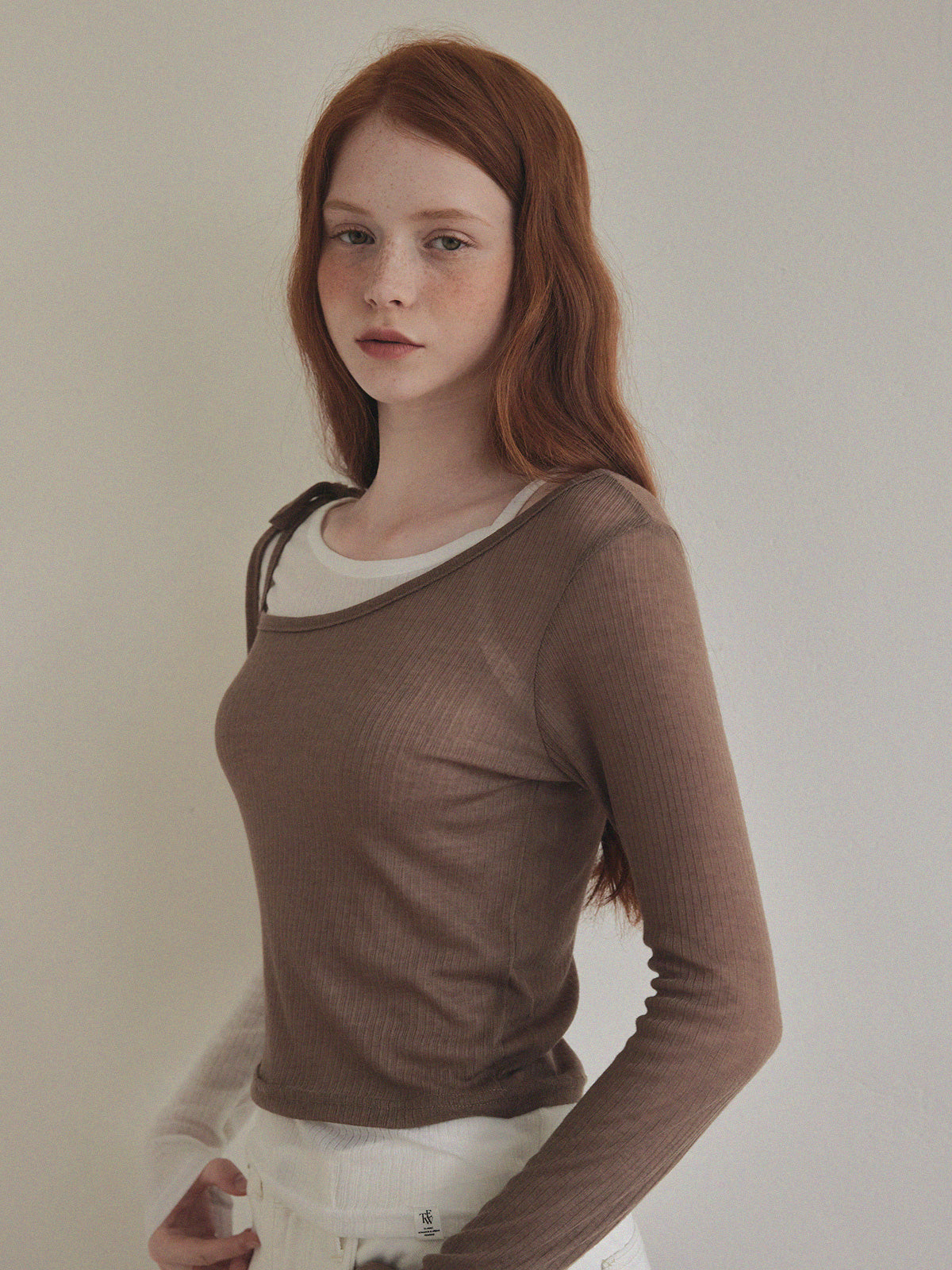 Winve Color Block Layered Long Sleeve T-Shirt