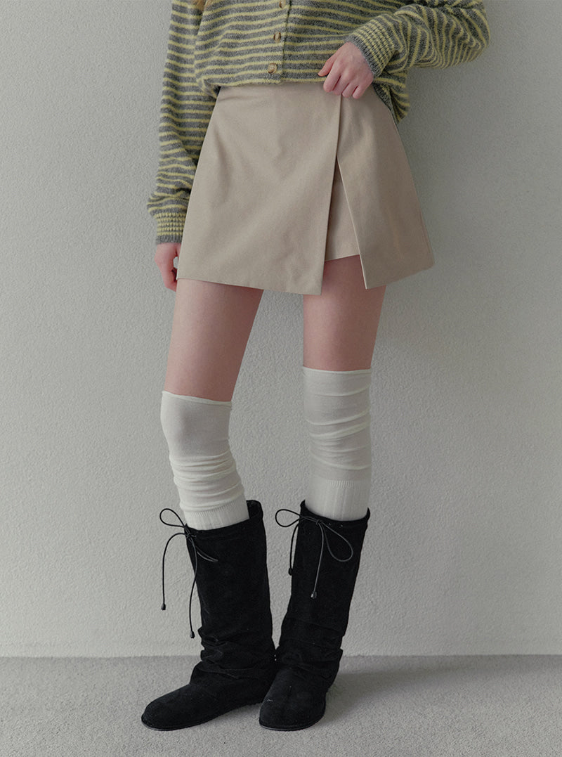 Aren side slit mini skirt | View 5