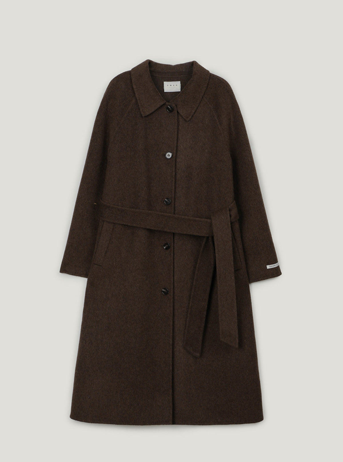 Poiten Balmacaan Handmade Long Coat (Strap Set)