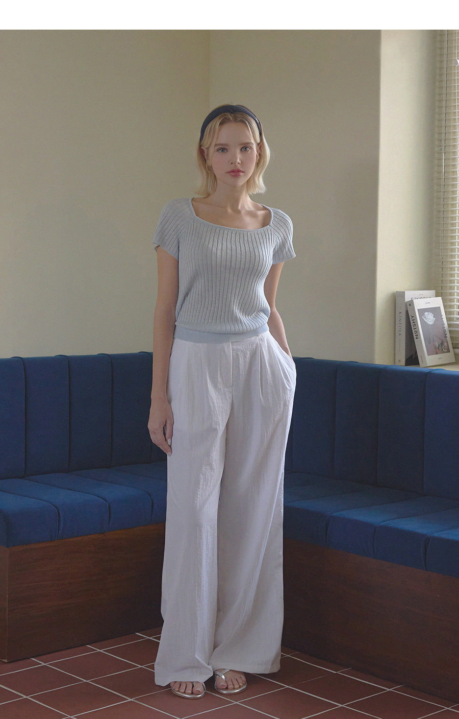 Tolia Back Ribbon Square Knit