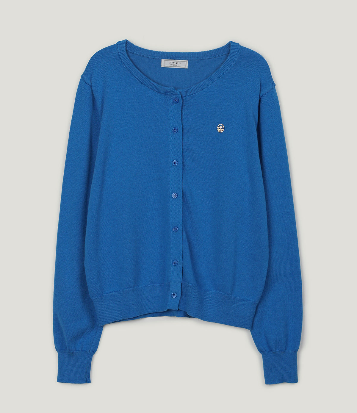 Toomi Round-Neck Knit Long-Sleeve Cardigan