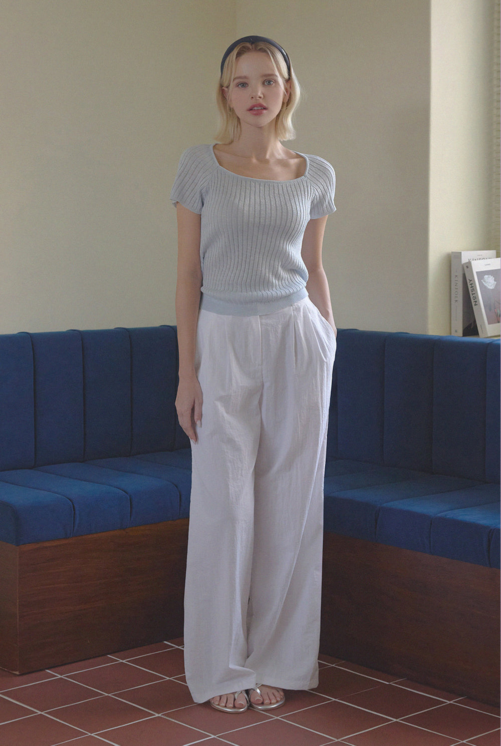 Tolia Back Ribbon Square Knit
