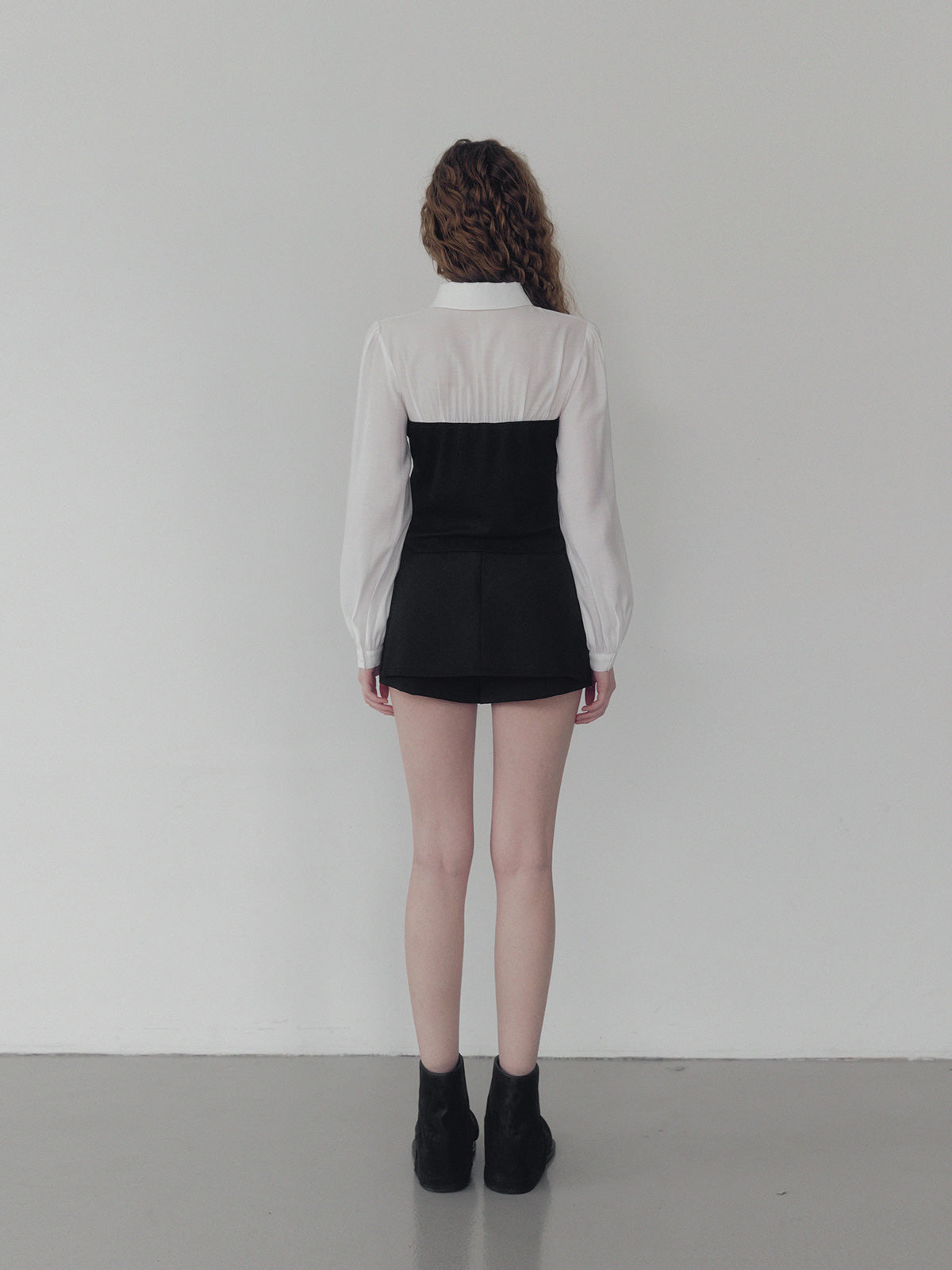 Wipin Knit Top Bustier Shirt Blouse