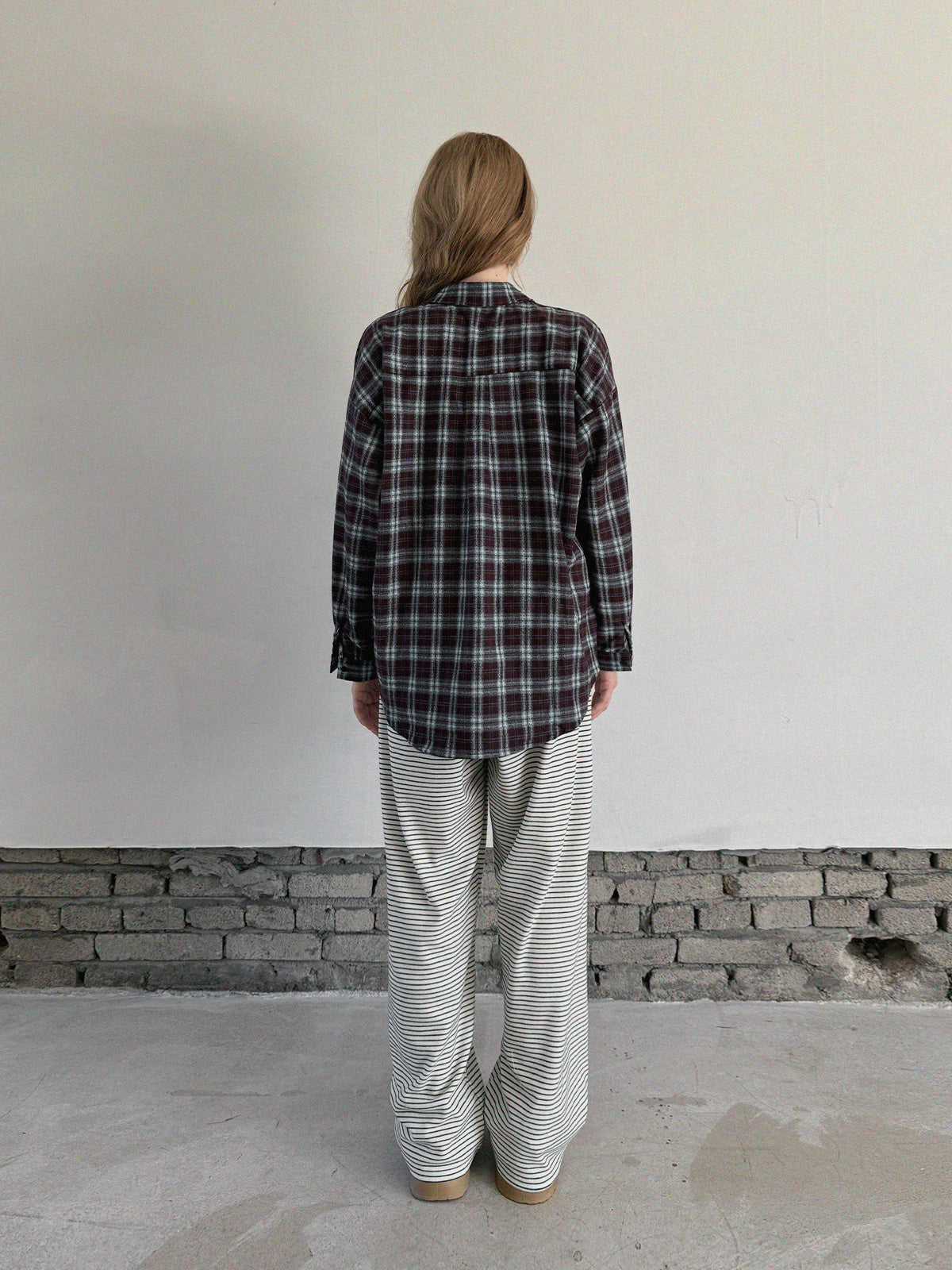 Riet Check Oversized Shirt