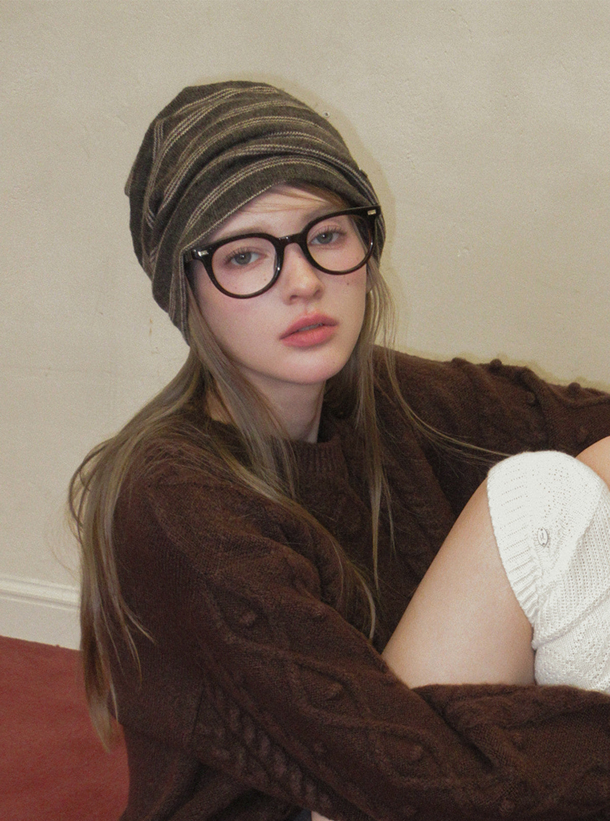Chen stripe knit beanie | View 7