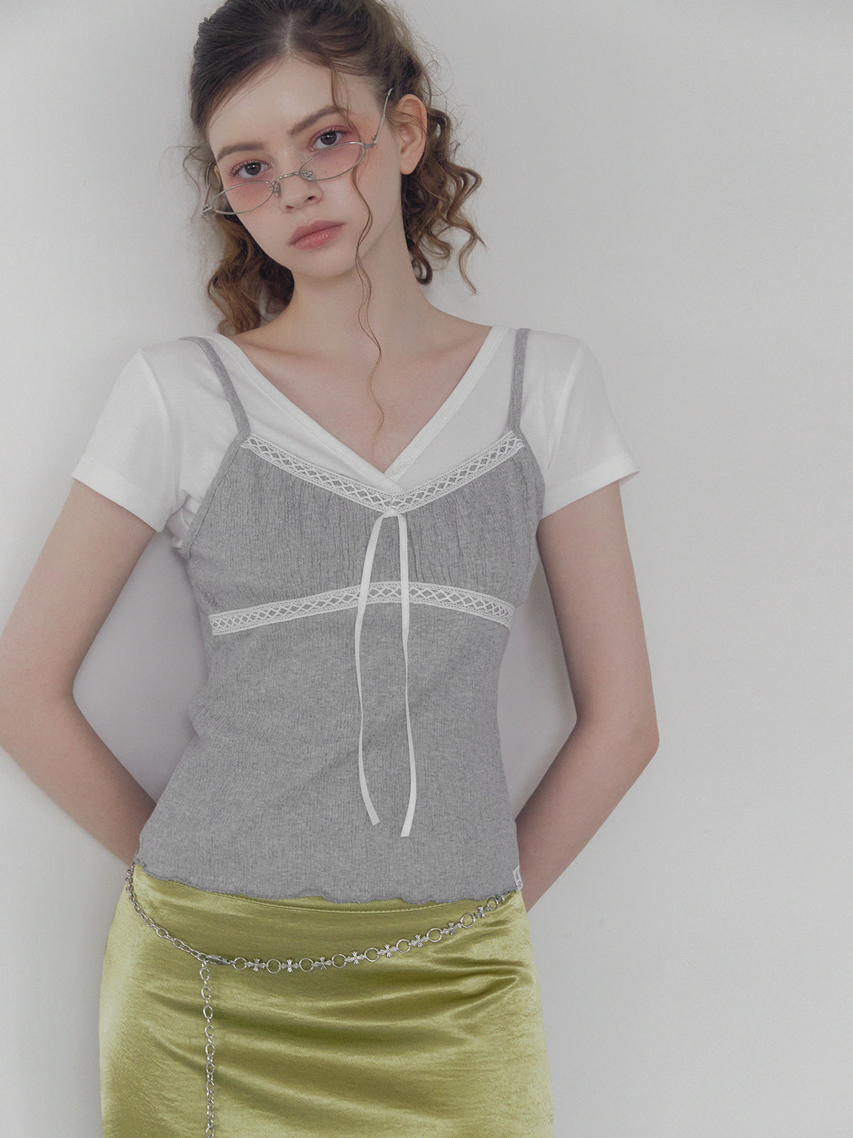 Palet v wrap short sleeve t-shirt