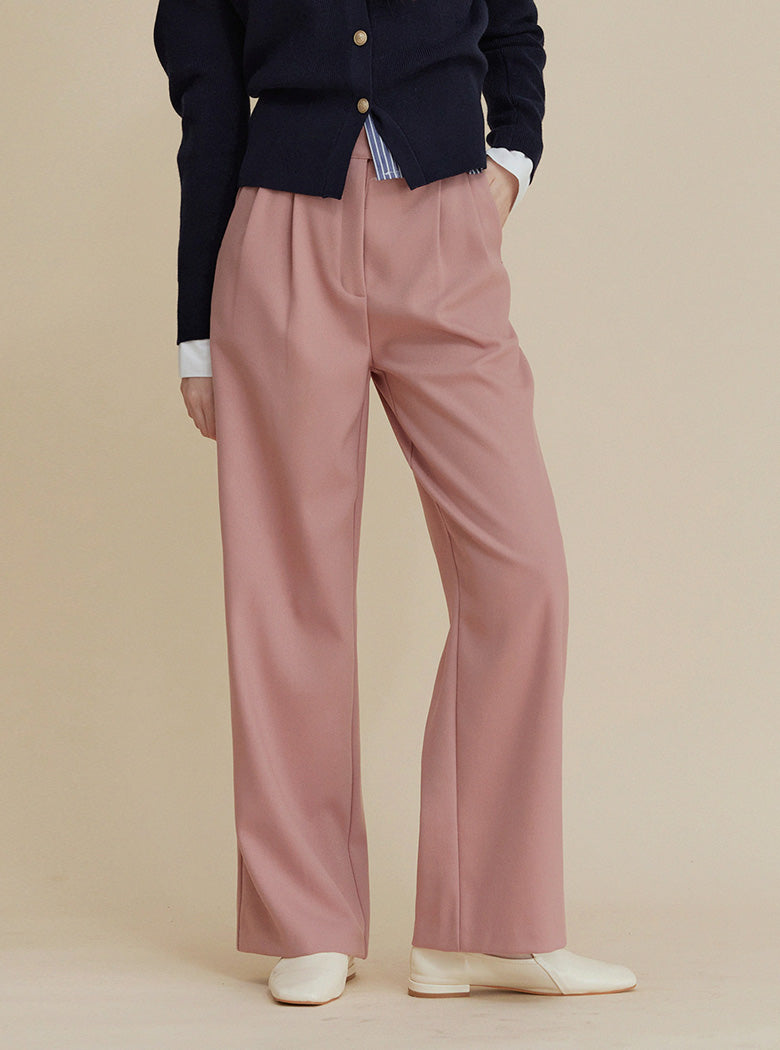 Ruch Two-Tuck Straight Slacks